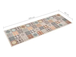 Alfombra de cocina lavable mosaico de colores 60x300 cm ES831992
