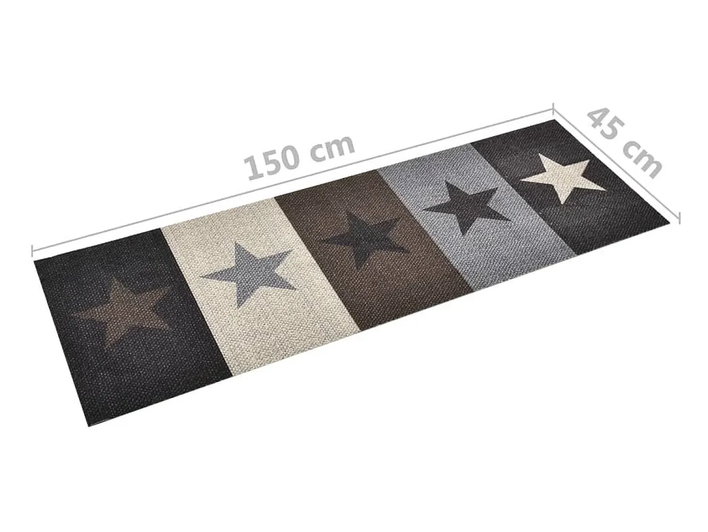 Alfombra de cocina lavable Star 45x150 cm ES176598