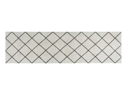 Alfombra de cocina lavable terciopelo cuadrados 45x150 cm ES912117
