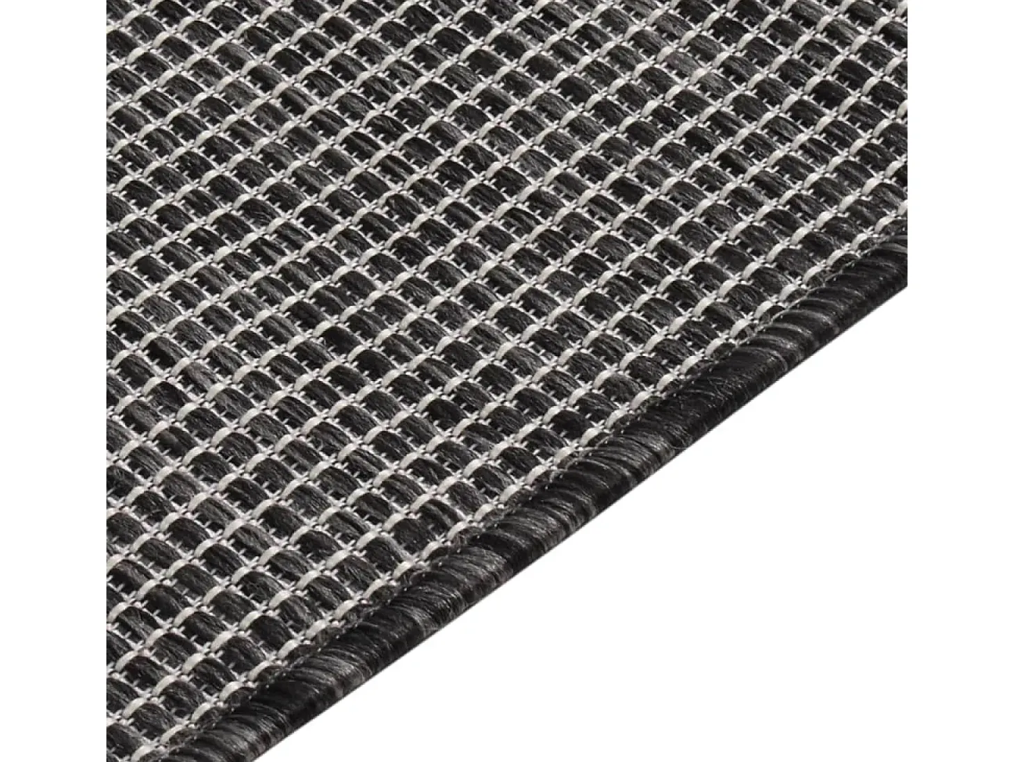 Alfombra de exterior de tejido plano 140x200 cm Gris