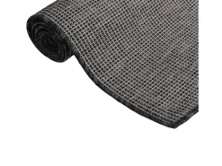 Alfombra de exterior de tejido plano 140x200 cm Gris