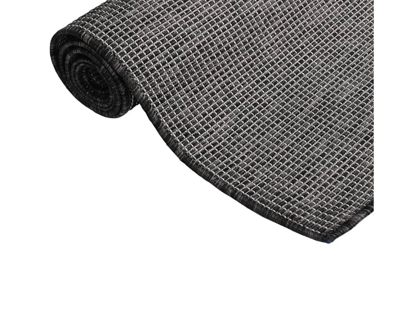 Alfombra de exterior de tejido plano 140x200 cm Gris