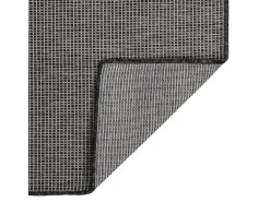 Alfombra de exterior de tejido plano 140x200 cm Gris