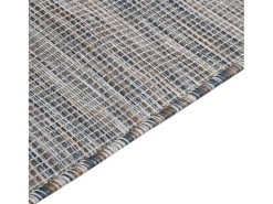 Alfombra de exterior de tejido plano 160x230 cm Marrón y azul