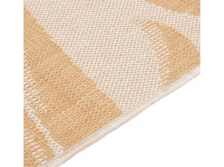 Alfombra de exterior de tejido plano con estampado de hojas, 140 x 200 cm