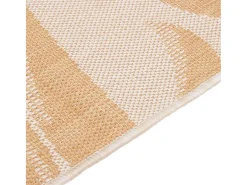 Alfombra de exterior de tejido plano con estampado de hojas, 200 x 280 cm