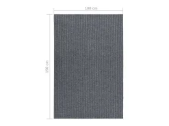 Alfombra de pasillo atrapa suciedad 100x150 cm marrón