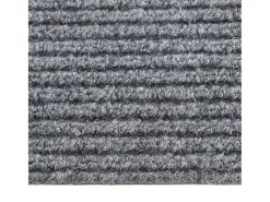 Alfombra de pasillo atrapa suciedad 100x250 cm gris
