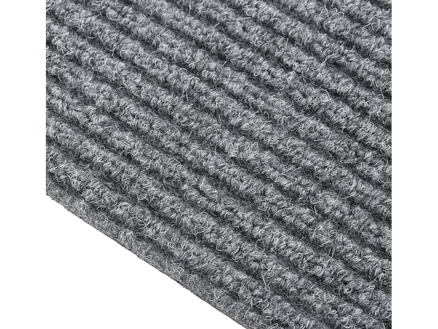 Alfombra de pasillo atrapa suciedad 100x300 cm gris