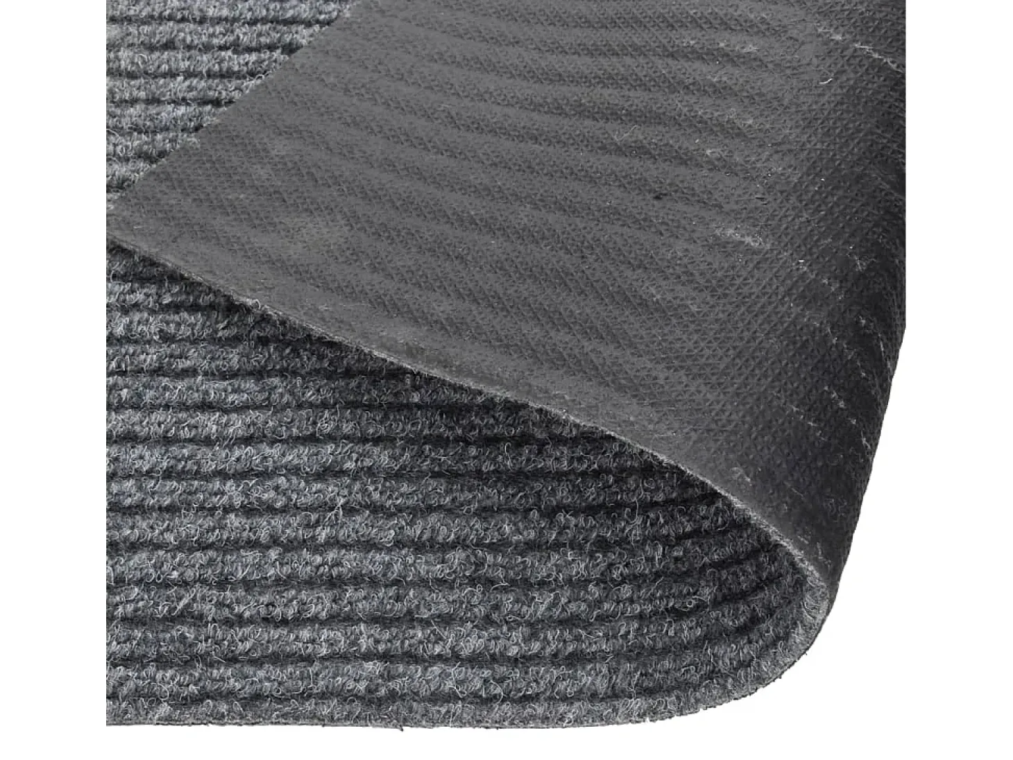 Alfombra de pasillo atrapa suciedad 100x300 cm gris