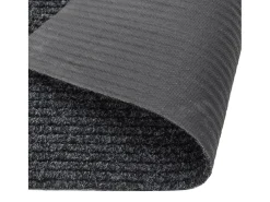 Alfombra de pasillo atrapa suciedad 100x250 cm gris antracita