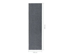 Alfombra de pasillo atrapa suciedad 100x400 cm gris
