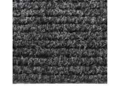 Alfombra de pasillo atrapa suciedad 100x450 cm gris antracita