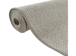 Alfombra de pasillo con aspecto de sisal color topo 80x250 cm
