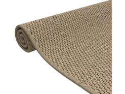 Alfombra de pasillo efecto sisal arena 80x150 cm