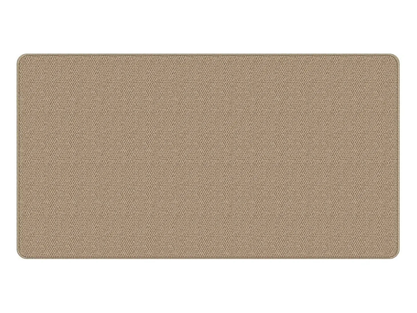 Alfombra de pasillo efecto sisal arena 80x150 cm
