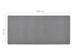 Alfombra de pasillo gris oscuro 50x100 cm