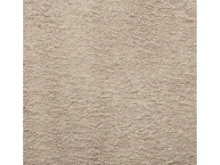 Alfombra de pelo corto HUARTE suave y lavable, color arena, 120x120 cm