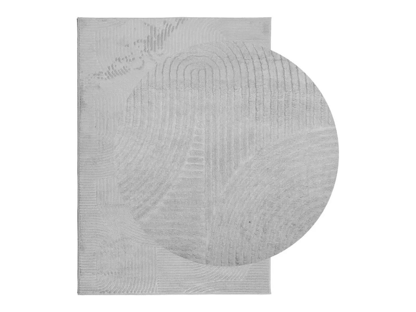 Alfombra de pelo corto IZA estilo escandinavo gris 160x230 cm