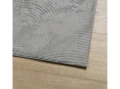 Alfombra de pelo corto IZA estilo escandinavo gris 160x230 cm