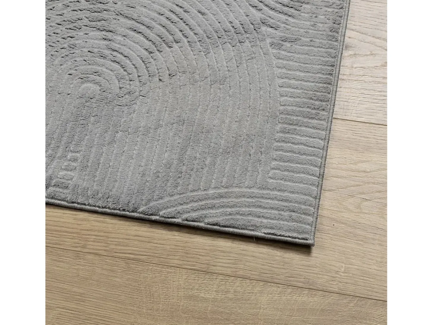 Alfombra de pelo corto IZA estilo escandinavo gris 160x230 cm