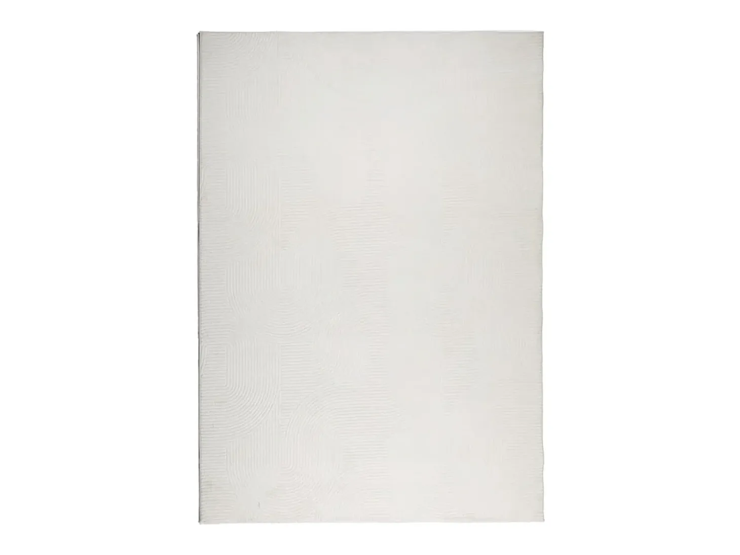 Alfombra de pelo corto IZA, estilo escandinavo, color crema, 160x230 cm