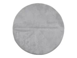 Alfombra de pelo corto IZA estilo escandinavo gris Ø 160 cm