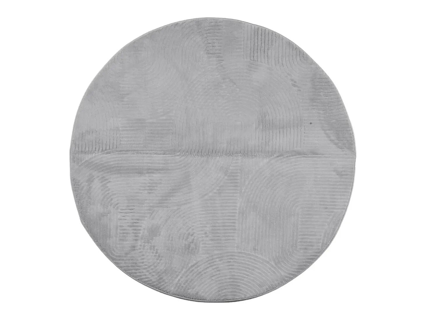 Alfombra de pelo corto IZA estilo escandinavo gris Ø 160 cm