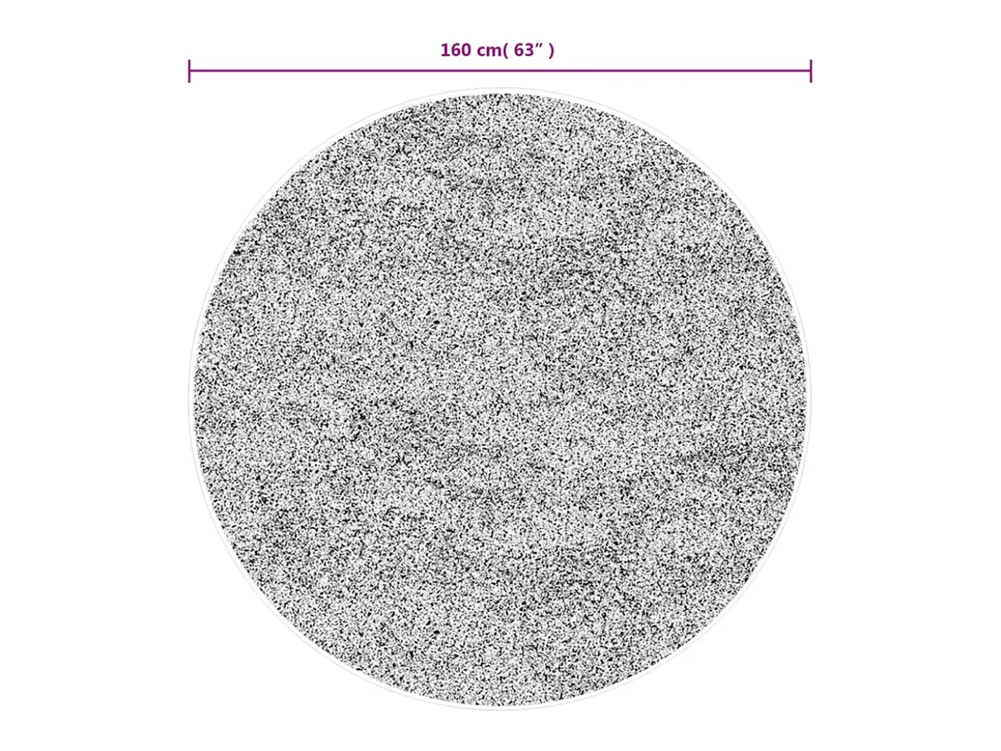 Alfombra de pelo corto IZA estilo escandinavo gris Ø 160 cm