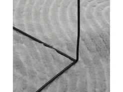 Alfombra de pelo corto IZA estilo escandinavo gris Ø 160 cm