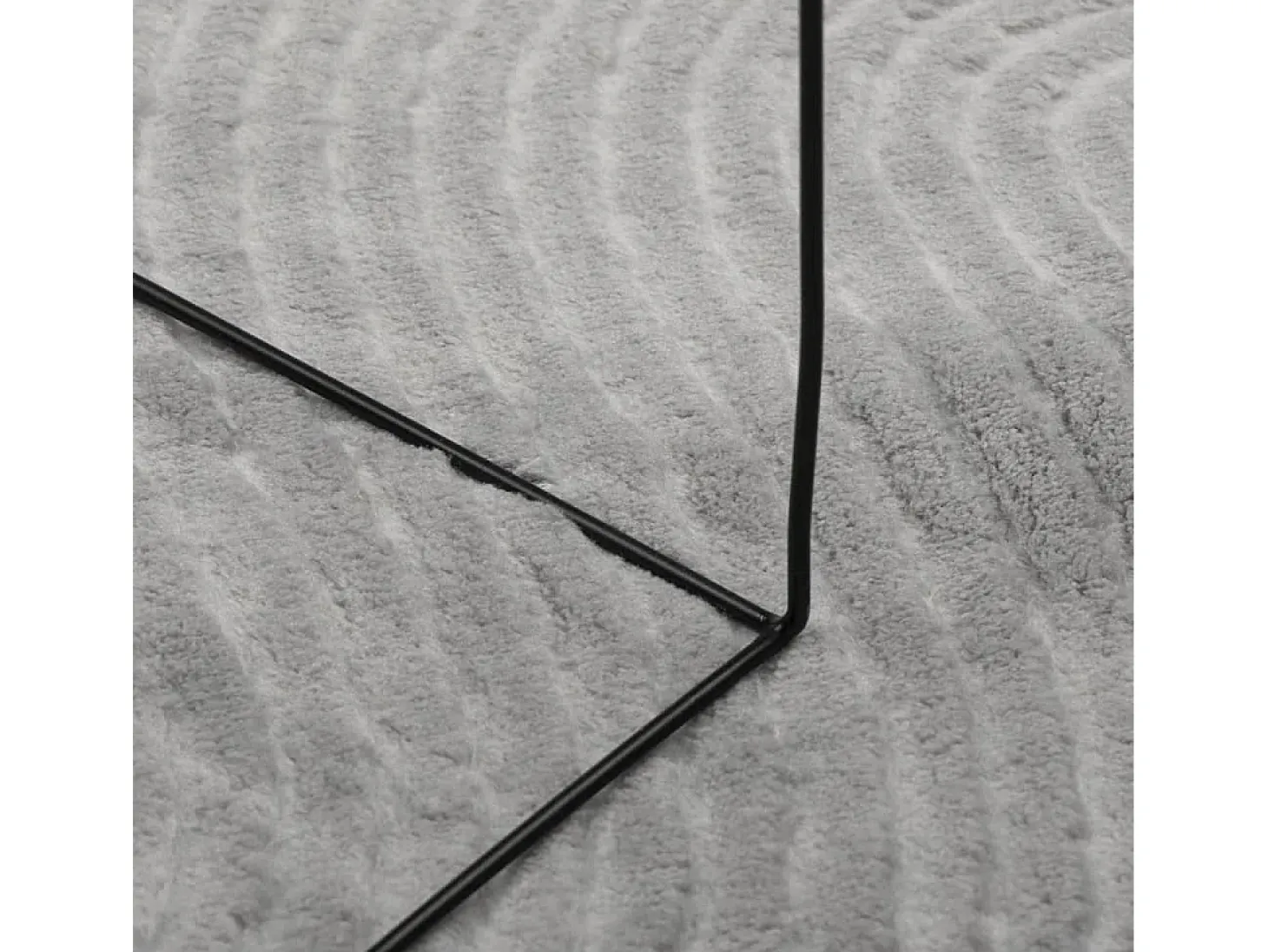 Alfombra de pelo corto IZA estilo escandinavo gris Ø 160 cm
