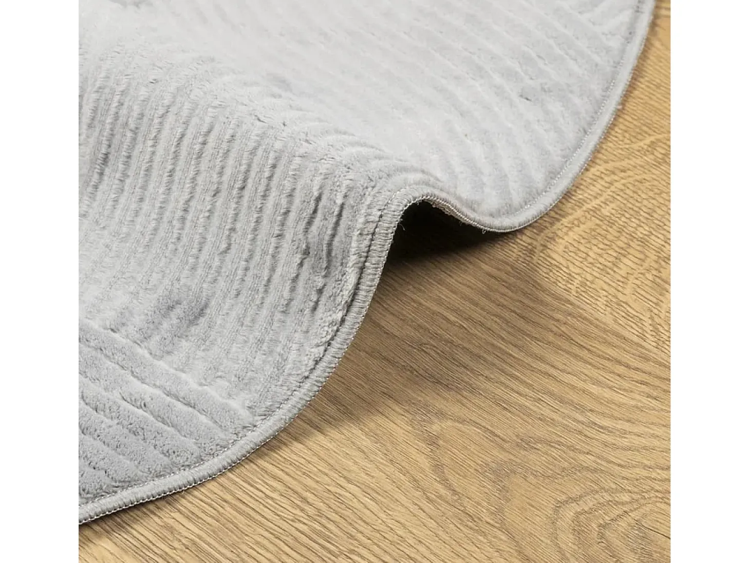 Alfombra de pelo corto IZA estilo escandinavo gris Ø 160 cm