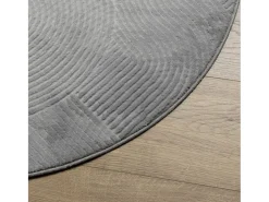 Alfombra de pelo corto IZA estilo escandinavo gris Ø 160 cm