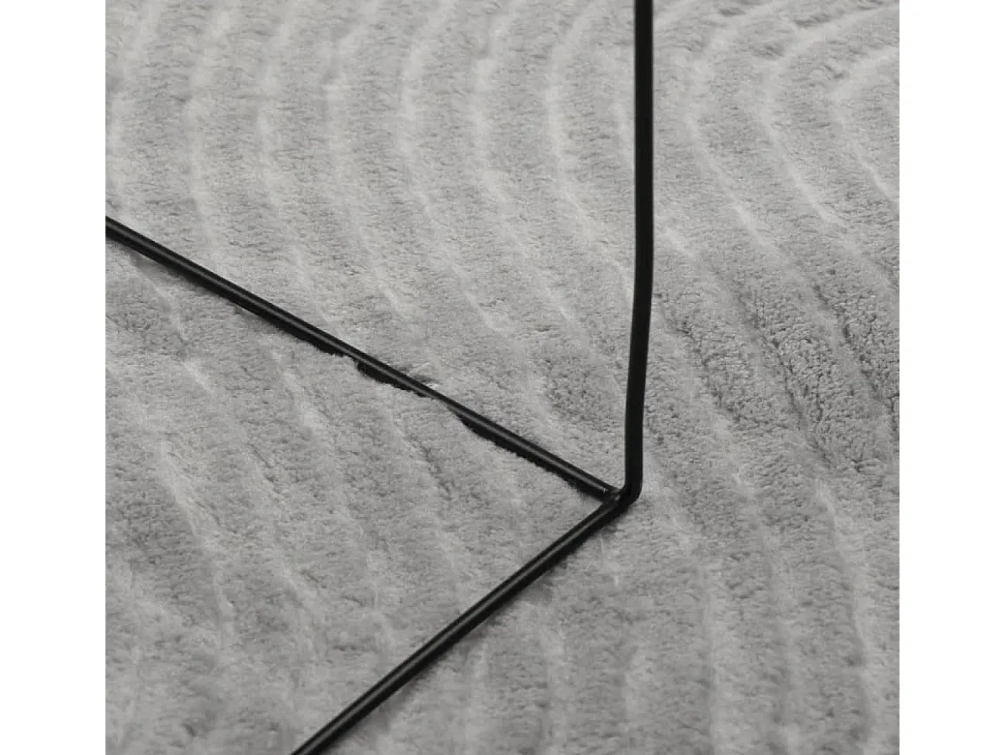 Alfombra de pelo corto IZA estilo escandinavo gris 240x340 cm