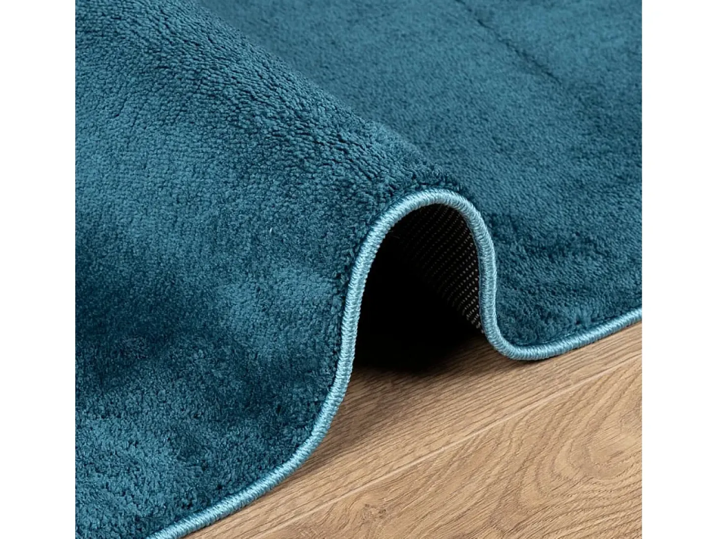 Alfombra de pelo corto OVIEDO turquesa 120x120 cm