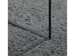 Alfombra de pelo corto OVIEDO en antracita Ø 160 cm