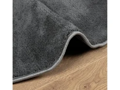 Alfombra de pelo corto OVIEDO en antracita Ø 160 cm