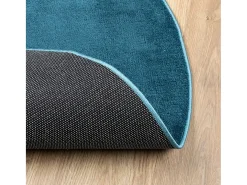 Alfombra de pelo corto OVIEDO turquesa Ø 120 cm