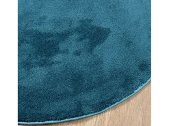 Alfombra de pelo corto OVIEDO turquesa Ø 120 cm