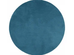 Alfombra de pelo corto OVIEDO turquesa Ø 120 cm
