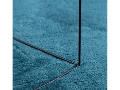 Alfombra de pelo corto OVIEDO turquesa Ø 120 cm