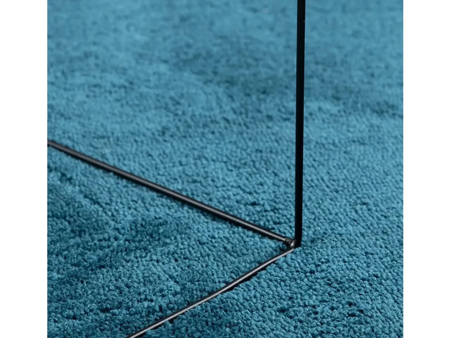 Alfombra de pelo corto OVIEDO turquesa 200x200 cm
