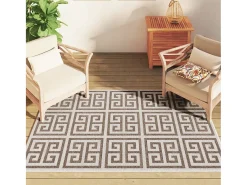 Alfombra de pelo corto para interior y exterior, 120 x 180 cm, antideslizante.