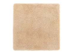 Alfombra de pelo largo beige NAVARRA 160x160 cm poliéster