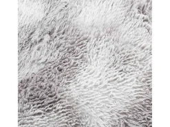 Alfombra de pelo largo gris plata NAVARRA 160x230 cm