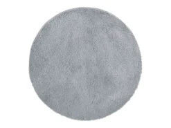 Alfombra de pelo largo NAVARRA gris claro 100x100 cm