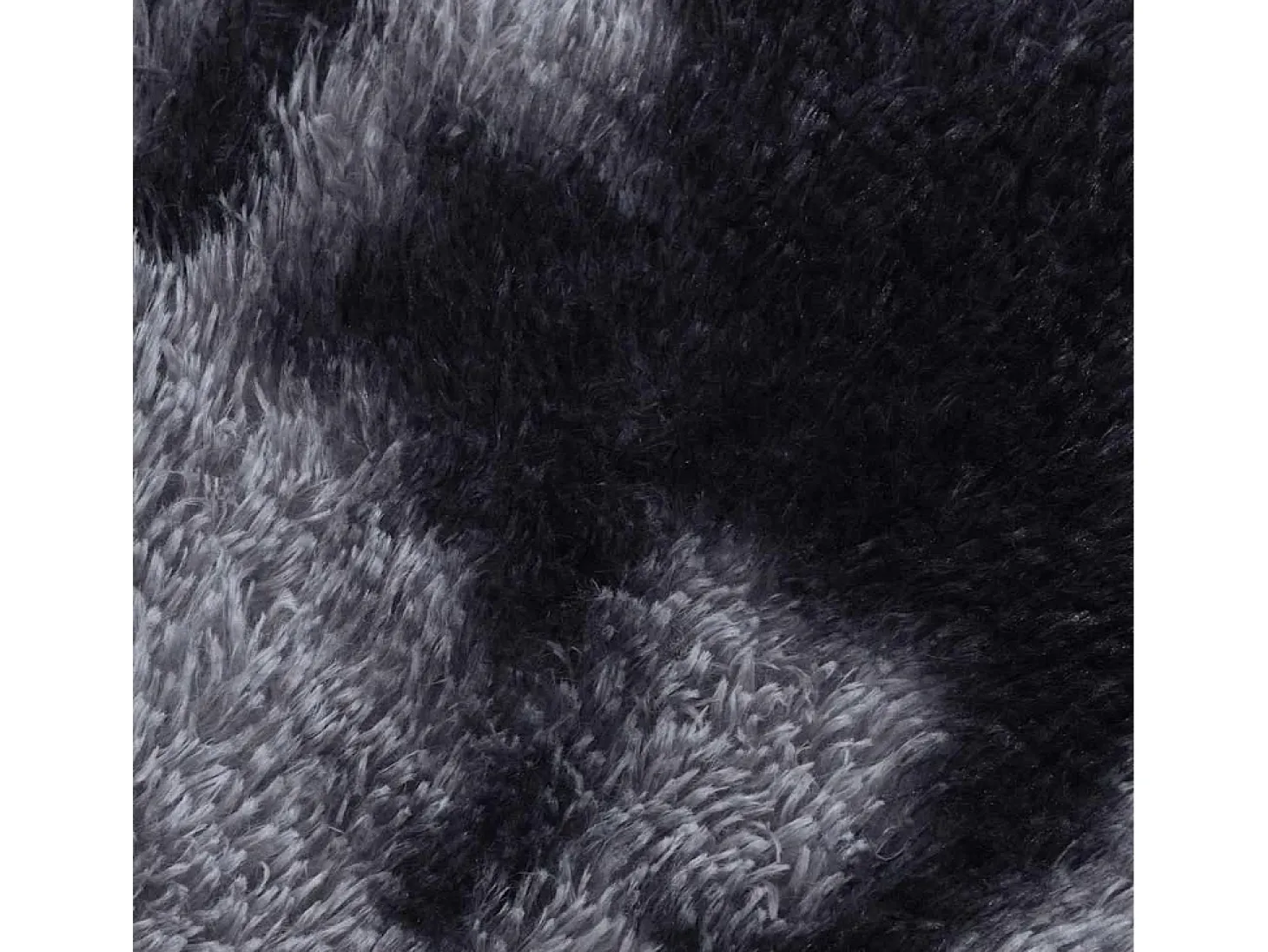 Alfombra de pelo largo NAVARRA gris oscuro 200x200 cm