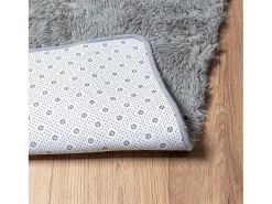 Alfombra de pelo largo NAVARRA gris claro 160x160 cm