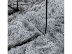 Alfombra de pelo largo NAVARRA gris claro 160x230 cm