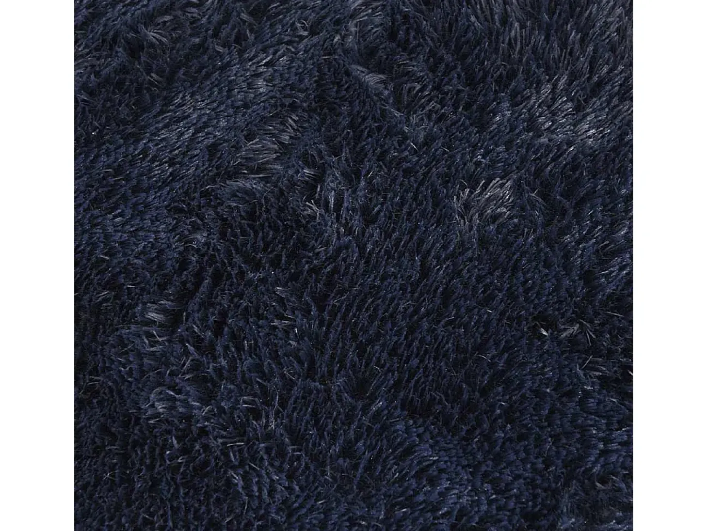 Alfombra de pelo largo NAVARRA azul marino 120x120 cm